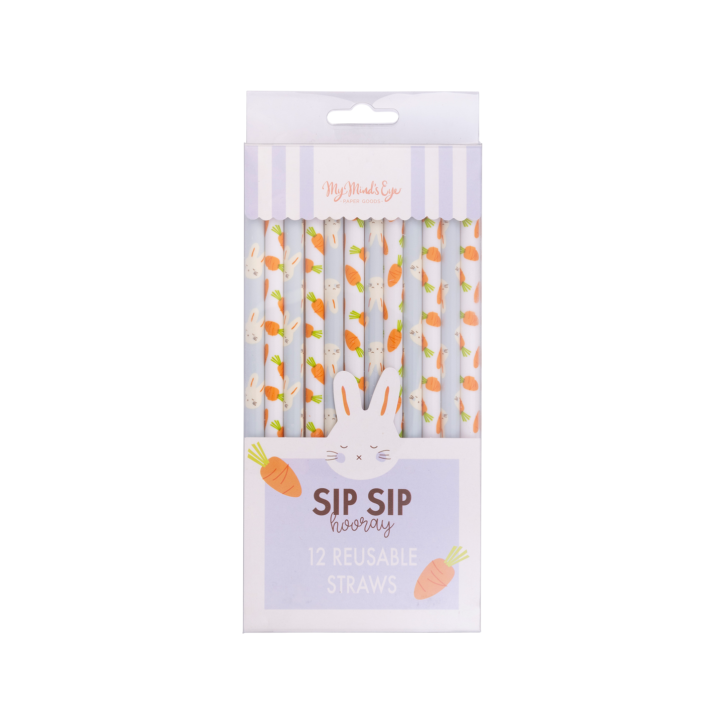 My Mind’s Eye - PLSS325 - Bunny/Carrot Reusable Straws