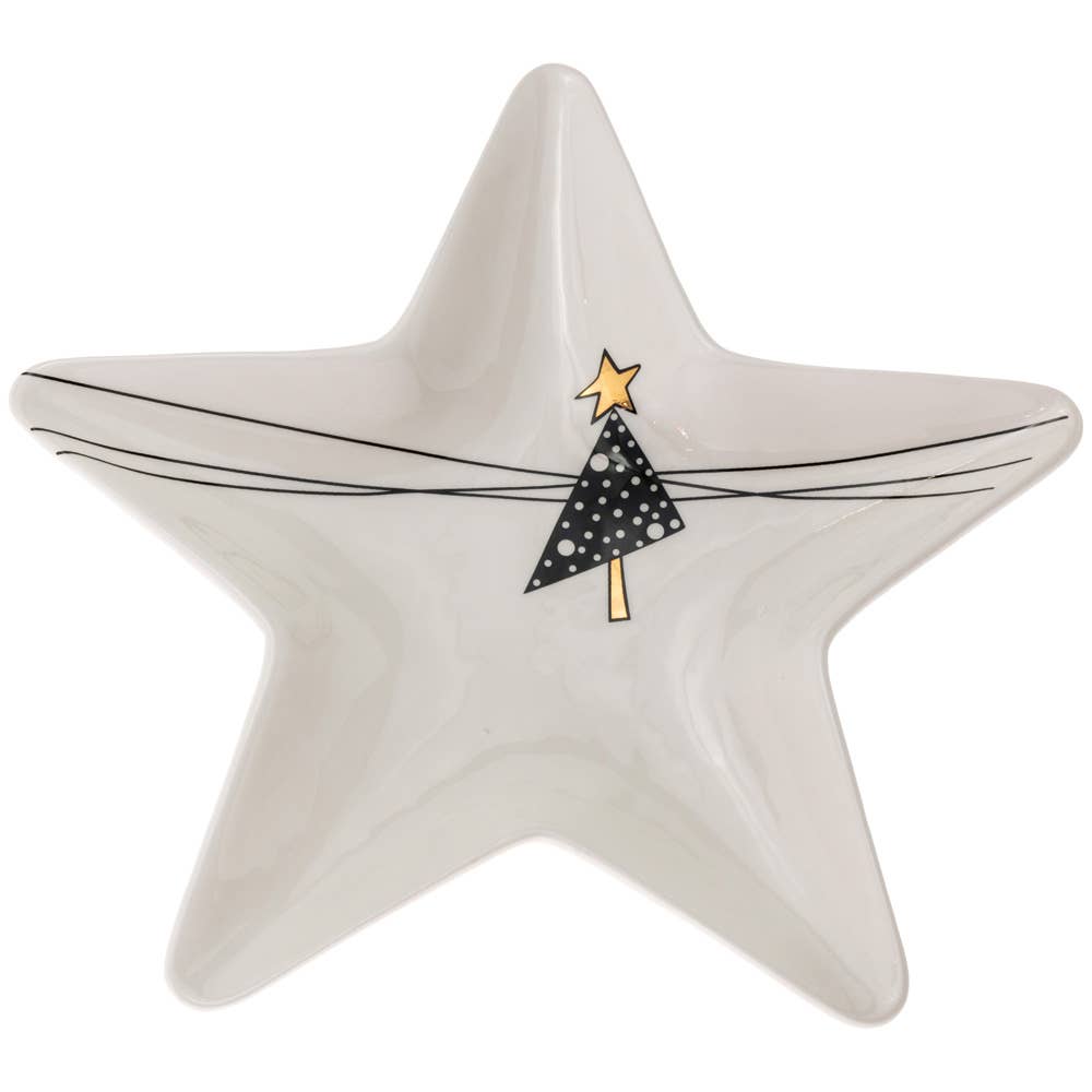 Boston International - Denise'S Tree Star Christmas Plate