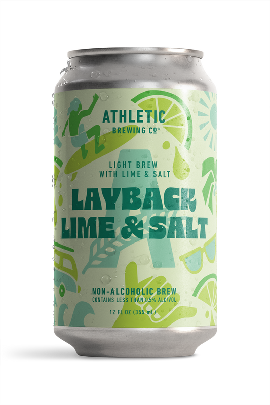 Athletic Brewing Company - Layback Lime & Salt (Non-Alcoholic) 24-Can Case of 4x6-Packs