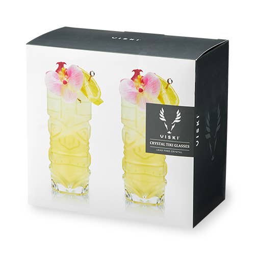 Viski - Pacific™ Crystal Tiki Glasses - Set of 2