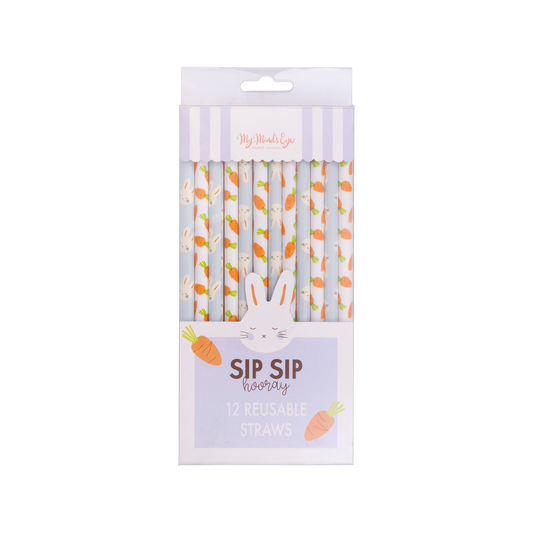 My Mind’s Eye - PLSS325 - Bunny/Carrot Reusable Straws