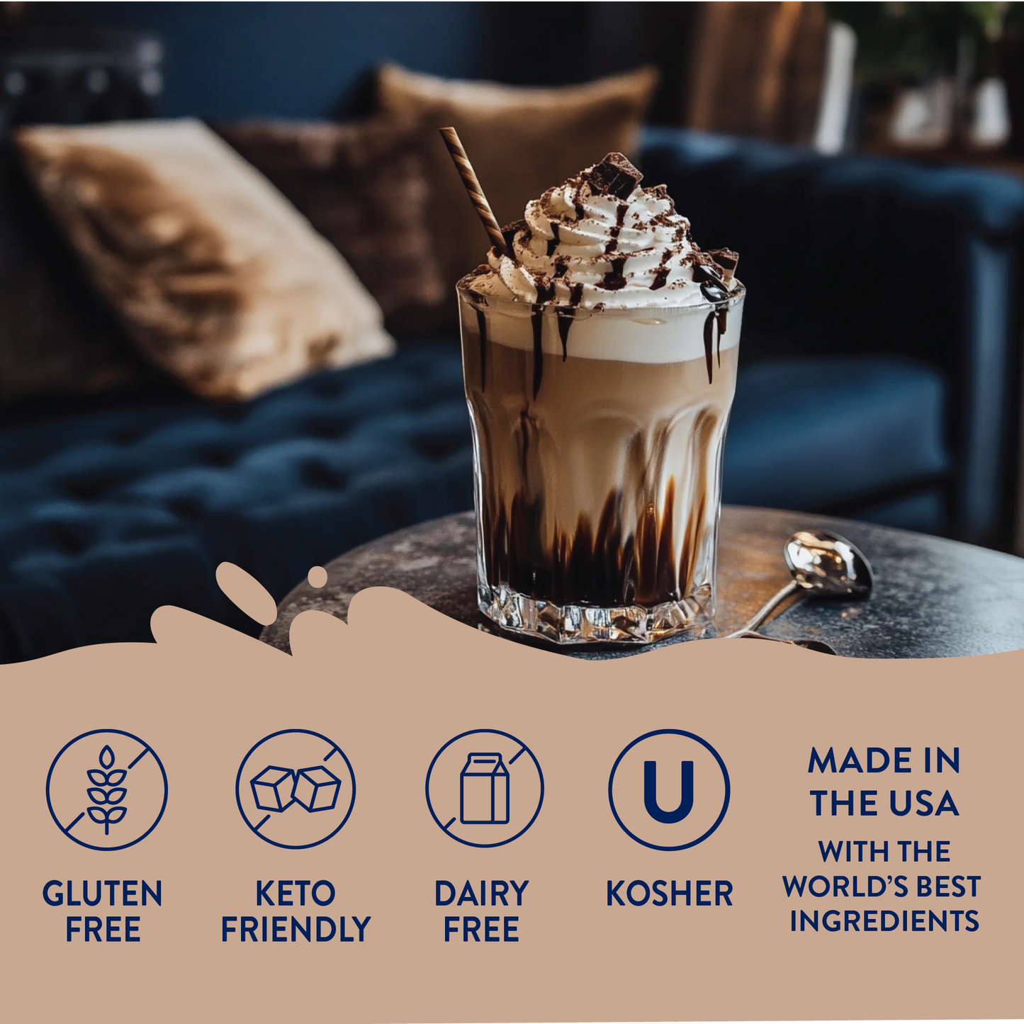 Jordan's Skinny Mixes - Sugar Free Salted Dark Chocolate Espresso Syrup