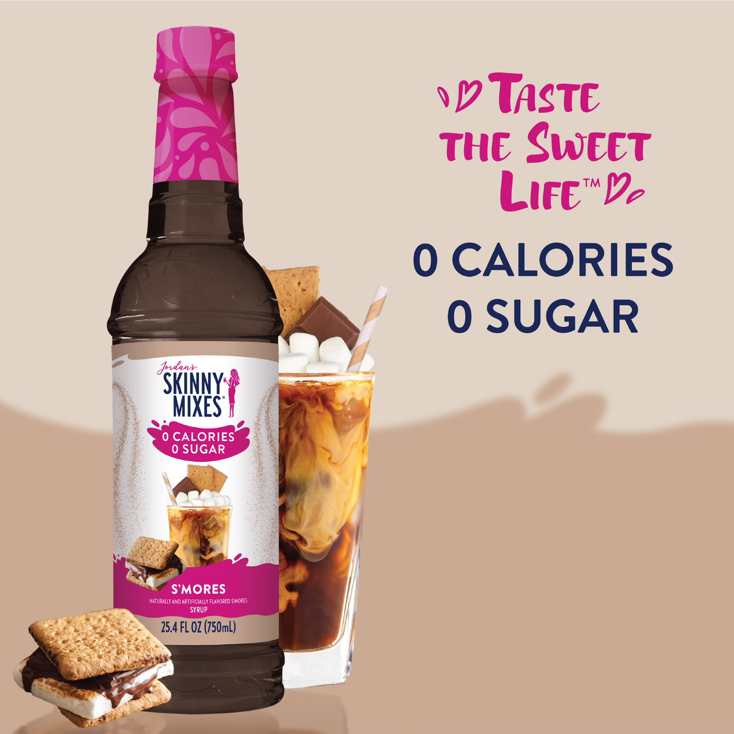 Jordan's Skinny Mixes - Sugar Free S'mores Syrup