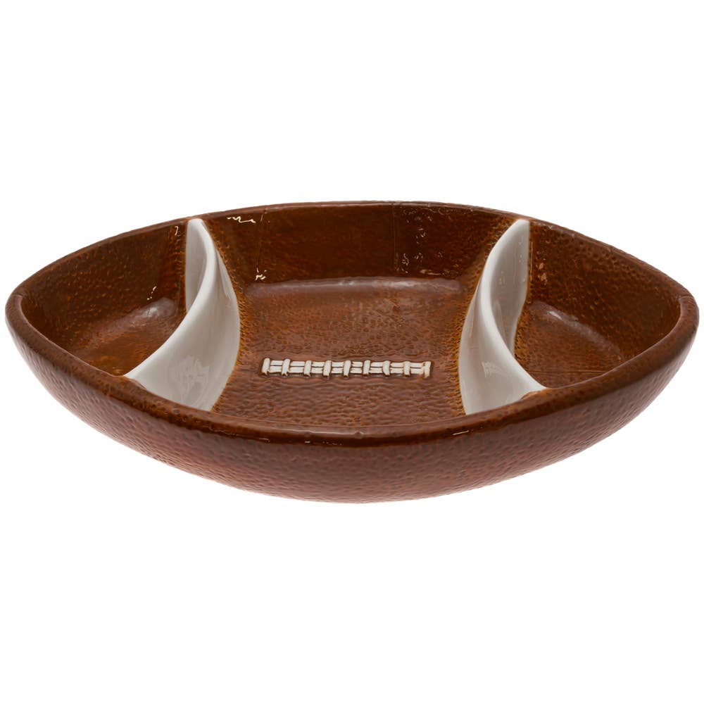 Boston International - Football Fever Chip Dip Ceramic Bowl
