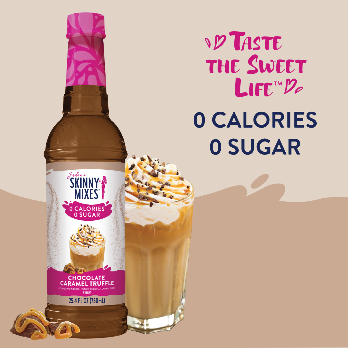 Jordan's Skinny Mixes - Sugar Free Chocolate Caramel Truffle Syrup