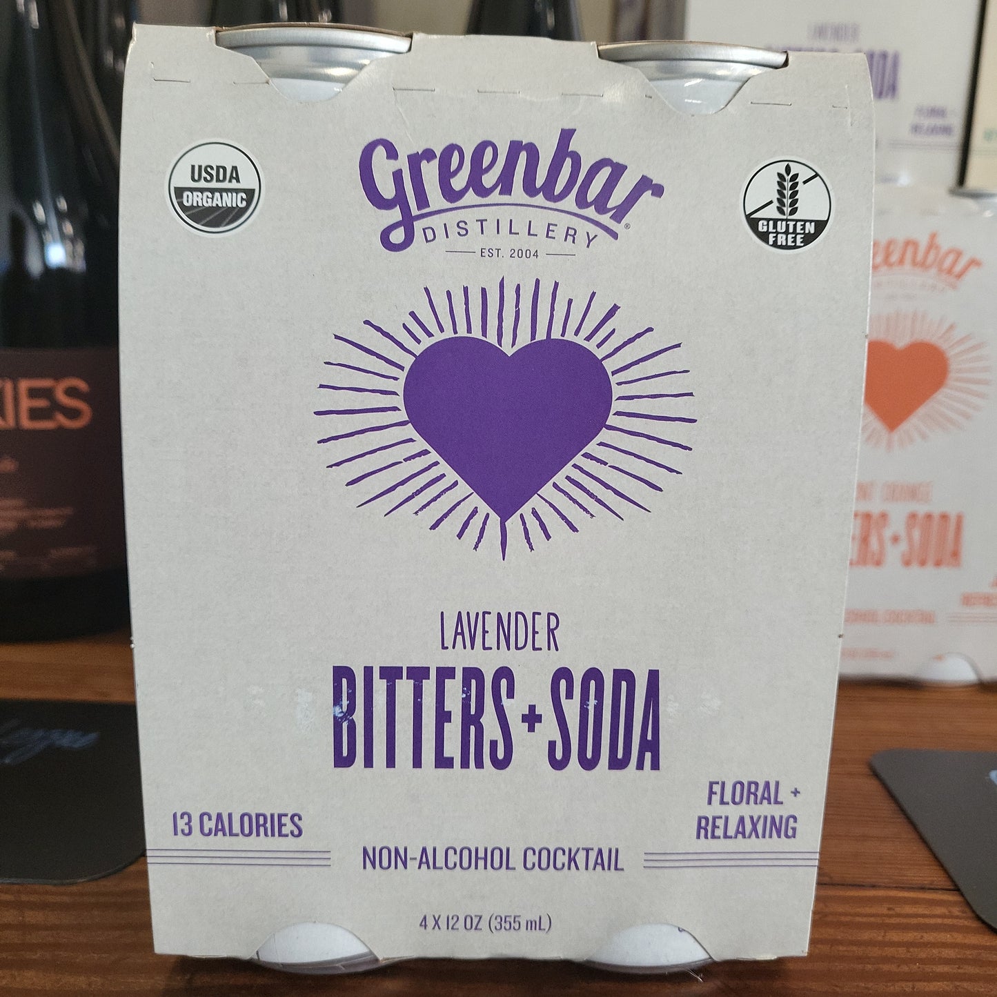 Greenbar Lavender Bitters + Soda