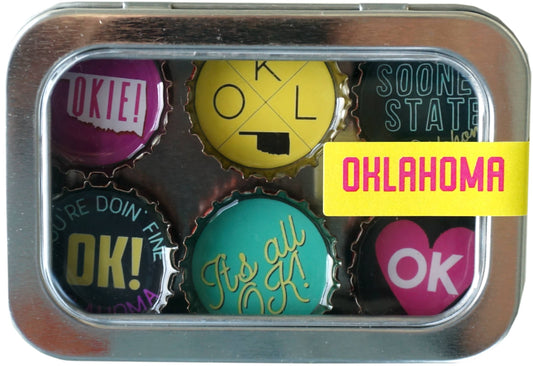 Kate's Magnets - Oklahoma Magnet - Six Pack