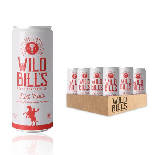 Wild Bill’s Craft Beverage Co. - Diet Cola - Premium Zero Sugar Craft Soda, Can