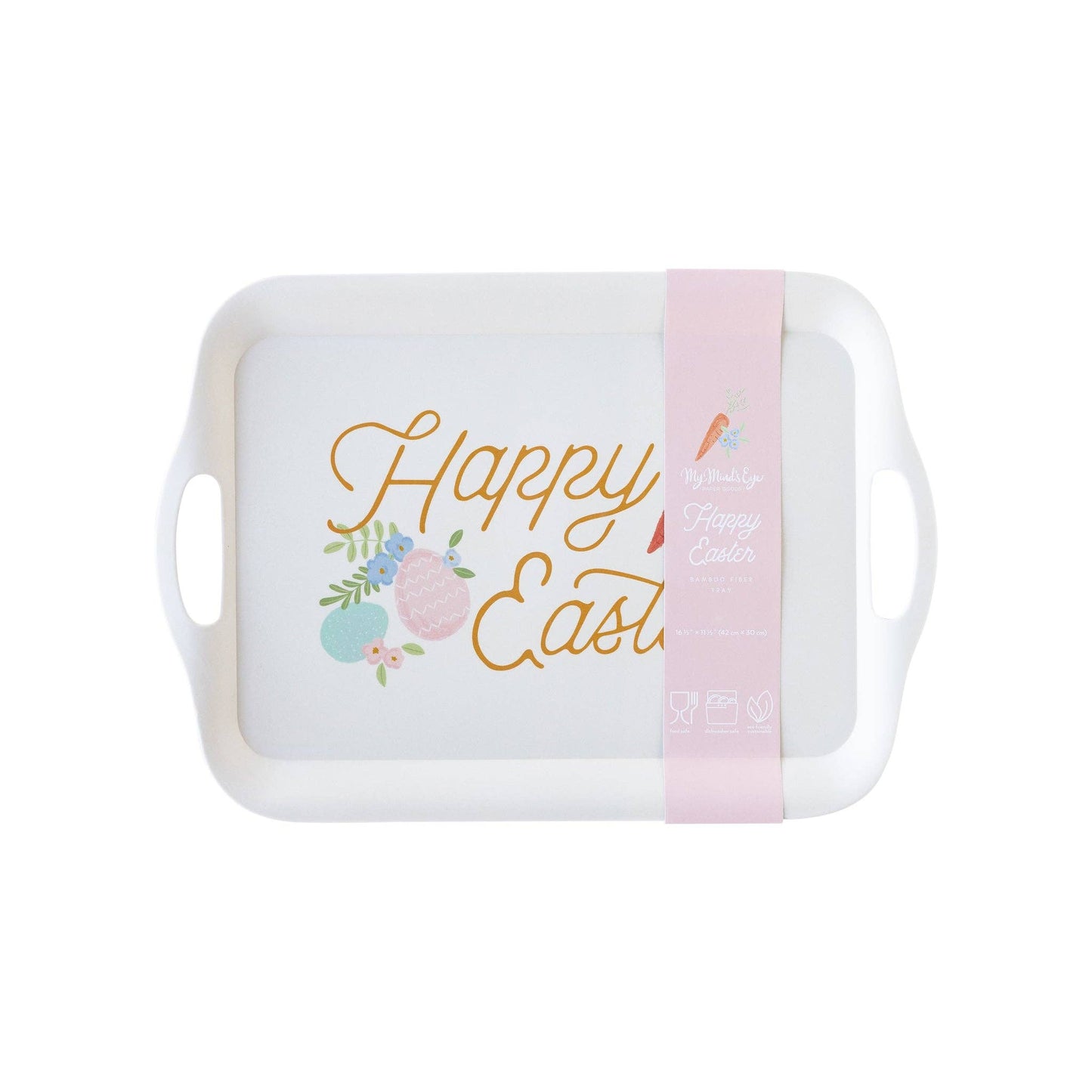 My Mind’s Eye - PLBT120 - Happy Easter Reusable Bamboo Tray