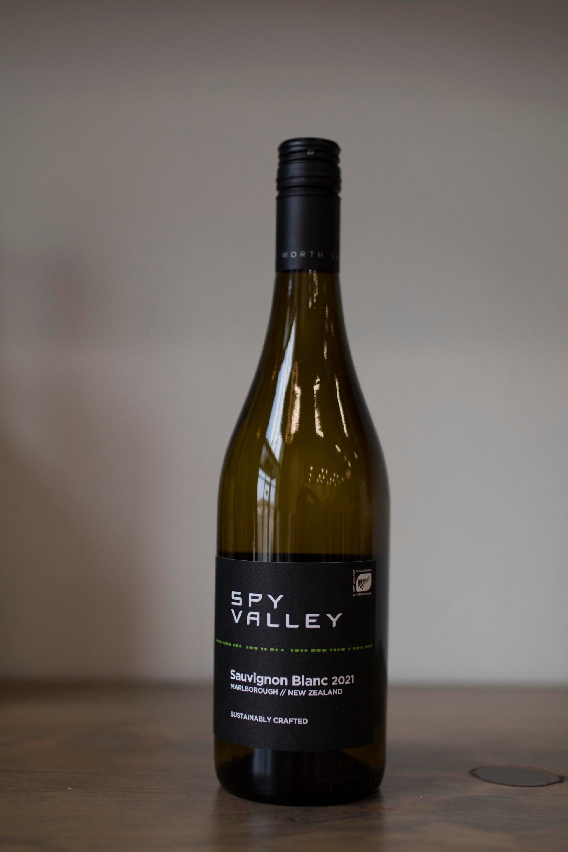 Bottle of Spy valley sauv blanc found at Vine & Board in 3809 NW 166th St Suite 1, Edmond, OK 73012